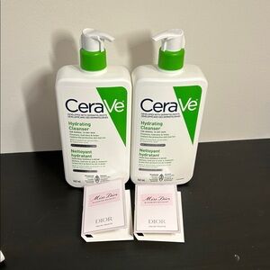 Cerave Skincare Cleanser &Dior perfume